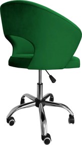 Fotel obrotowy AURA tkanina Welur krzesło biurowe : Kolor Stelaża - Chrom, Kolor tkaniny - VELVET - MG25, Typ siedziska - Siedzisko obrotowe 360°, Typ tkaniny - Velvet