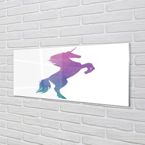 Szkło do Kuchni na Ścianę Ilustracja Baśniowego Jednorożca