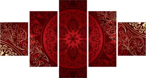Obraz - Złote mandale (125x70 cm)