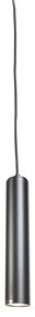 Designerska lampa wisząca czarna - Tuba Small