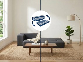 Sofa-materac 2w1 ciemnoszara  CHARCOAL/G
