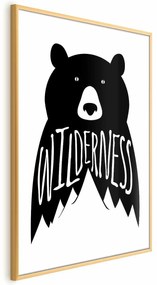 Plakat Wilderness 21x30 cm z ramą złotą bez marginesu ARTGEIST B