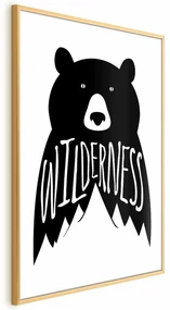 Plakat Wilderness 21x30 cm z ramą złotą bez marginesu ARTGEIST B