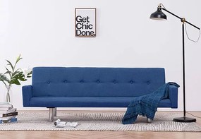 Rozkładana sofa Nesma  z podłokietnikami - niebieska