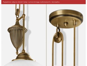 Lampa sufitowa mosiężna H-S1PD