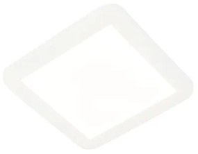 Plafon / Lampy sufitowe biały 22,5 cm z wbudowanym LED 3-stopniowy ściemniacz IP44 - Steve Nowoczesny Oswietlenie wewnetrzne