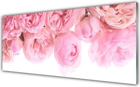 Panel Szklany do Kuchni Aksamitne Róże w Ogrodzie