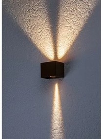 Rabalux 77169 zewnętrzna lampa ścienna LEDHallstatt, 10 W, brązowa