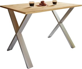 Stół do jadalni z drewna Premium Xona X White