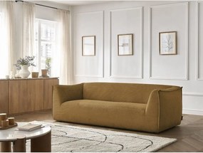 Musztardowa sztruksowa sofa 242 cm Giorgia – Bobochic Paris