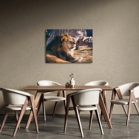 Obraz leżącego lwa (70x50 cm)