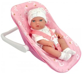 Woopie royal zestaw lalka bobas 30,5 cm + nosidełko różowe