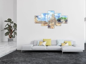 Obraz - Kościół Santa Maria di Loreto, Rzym, Włochy (125x70 cm)