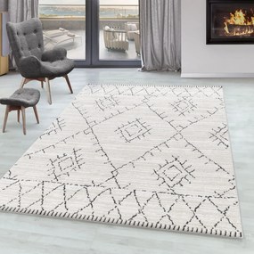Dywan poliestrowy Berber kremowy 80 cm x 150 cm