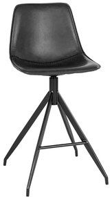 Czarne hokery zestaw 2 szt. 84 cm Monaco – House Nordic