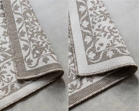 Dywan dwustronny zewnętrzny Gemini Alladyn brązowo-kremowy 80 cm x 150 cm