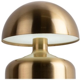 Złota lampa stołowa LED (wys. 15 cm) Impetu – Leitmotiv