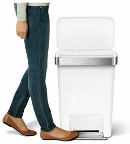 Simplehuman Pojemnik na pedały 45 l, biały