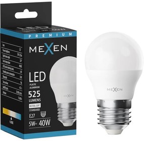 Mexen Nova żarówka LED E27, G45, 5W, Neutralna - 4000K, 525 lm - L101-E27-0540-01