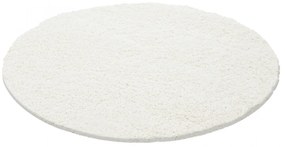 Dywan shaggy  kremowy 160 cm x 160 cm koło