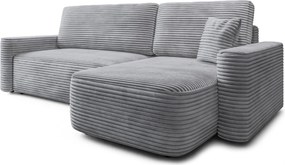 Masseno Narożnik NERI z funkcją spania i pojemnikiem na pościel Narozniki L, Rozkładana sofa - Jasnoszary, TILIA 86