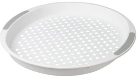 Taca plastikowa Dots, 40 cm,  szary