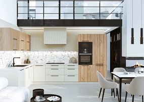 Szafka pod piekarnik i mikrofalę 60 DENIS D60 PK MV/2333 P/L dąb London STOLKAR