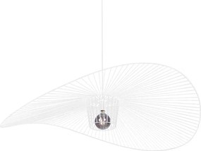 Wisząca lampa druciana kapelusz biała N4-L92