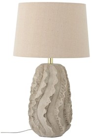 Beżowa lampa stołowa z tekstylnym kloszem (wysokość 64 cm) Natika – Bloomingville