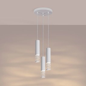 Lampa wisząca LAMI 3P biała SOLLUX  LIGHTING