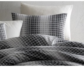 BedTex Bawełniana pościel Oberon szara, 220 x 200 cm, 2 szt. 70 x 90 cm
