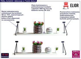 Zestaw dwóch białych półek Onex