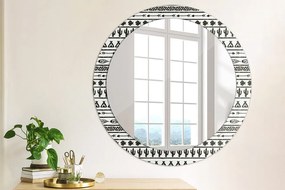 Boho minimalistyczny Lustro dekoracyjne okrągłe
