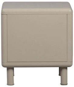 Beżowa metalowa szafka nocna Rune – WOOOD