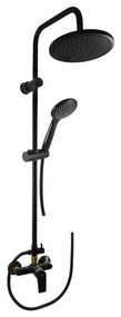 RAV Slezák CO182.5/7CMATZ-Zestaw prysznicowy z baterią COLORADO czarny/złoty