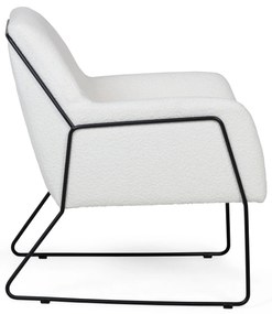 Biały designerski fotel MILAN