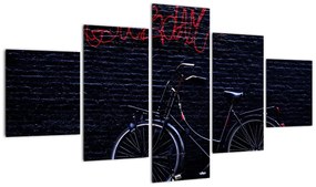 Obraz roweru w Amsterdamie (125x70 cm)
