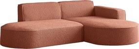 Narożnik Parma Studio, do salonu, tkanina Quelle, prawy, koralowy (54)
