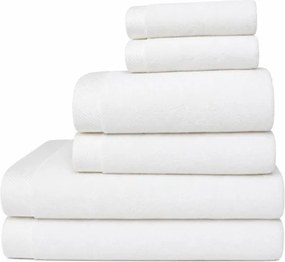 Zestaw promocyjny ręczników MICRO COTTON, 6 szt Biały