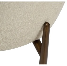 Kremowy fotel z materiału bouclé Glam – DAN-FORM Denmark