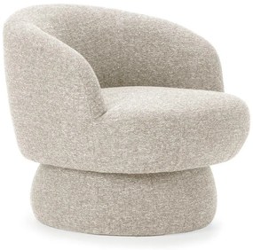 Beżowy obrotowy fotel Dali – MOME