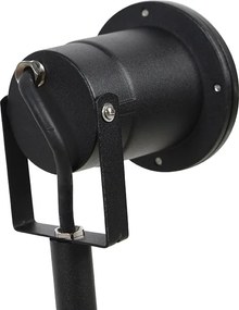 Klosz na szpikulec czarny regulowany IP44 w komplecie z kablem i wtyczką - Basic