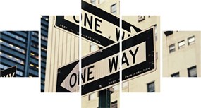 Obraz - New York ONE WAY (125x70 cm)