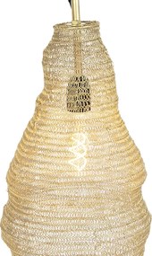 Orientalna lampa wisząca złota - Nidum Rombo