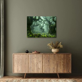 Obraz - Las porośnięty mchem (70x50 cm)