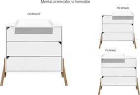 Komoda dla dziecka z 3 szufladami Lotta