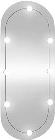 Owalne lustro z oświetleniem LED 25x60 cm H5-E75
