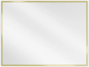Mexen Loft lustro łazienkowe prostokątne 80 x 60 cm, rama złota szczotkowana - 9852-080-060-000-50