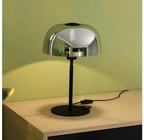 Eglo 900141 - Lampa stołowa SOLO 1xE27/40W/230V czarno-szara