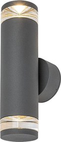 Rabalux 77072 - Zewnętrzny kinkiet TORNIO 2xGU10/10W/230V IP54 antracyt